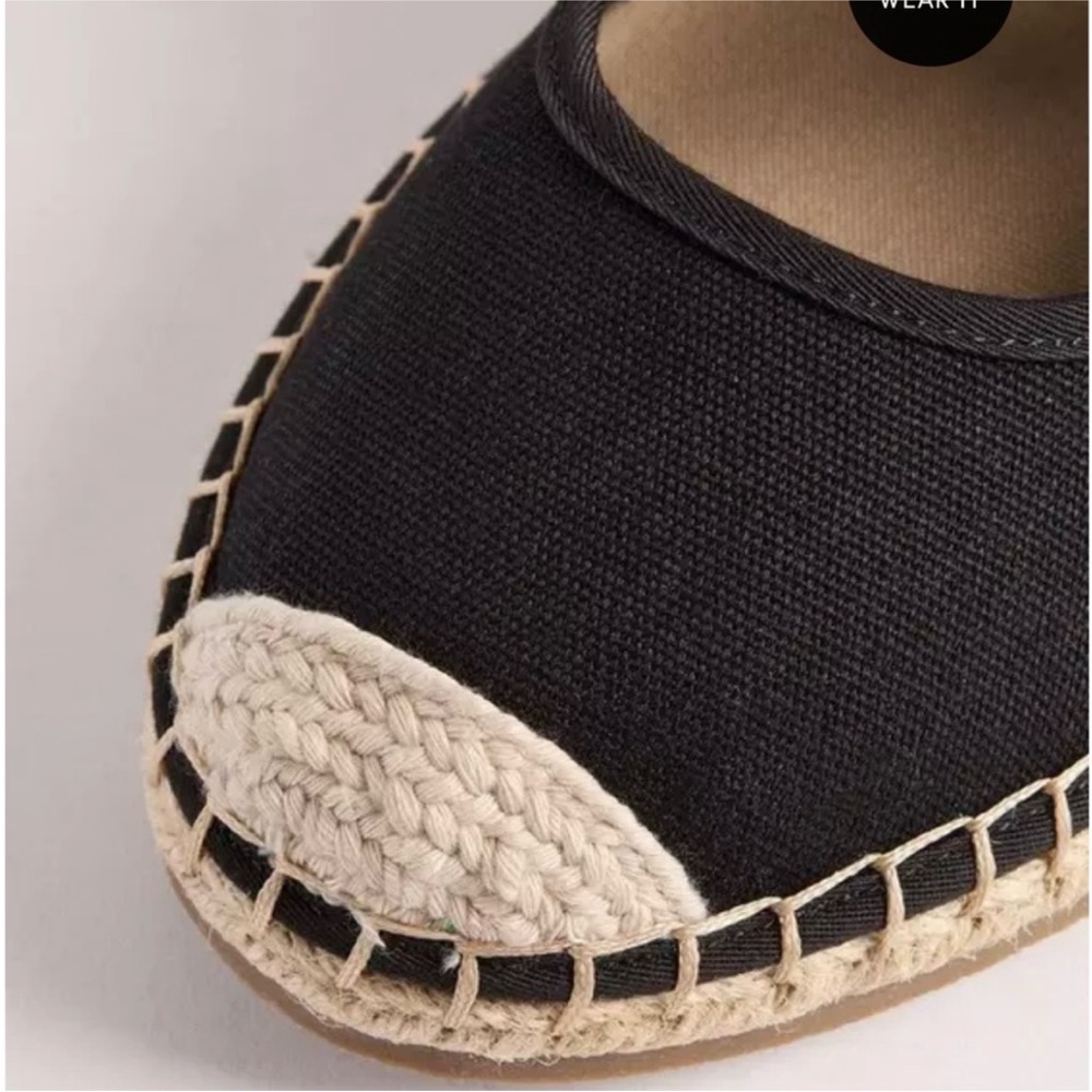 Torrid Black and Cream Espadrille Shoes - Picture 5 of 6